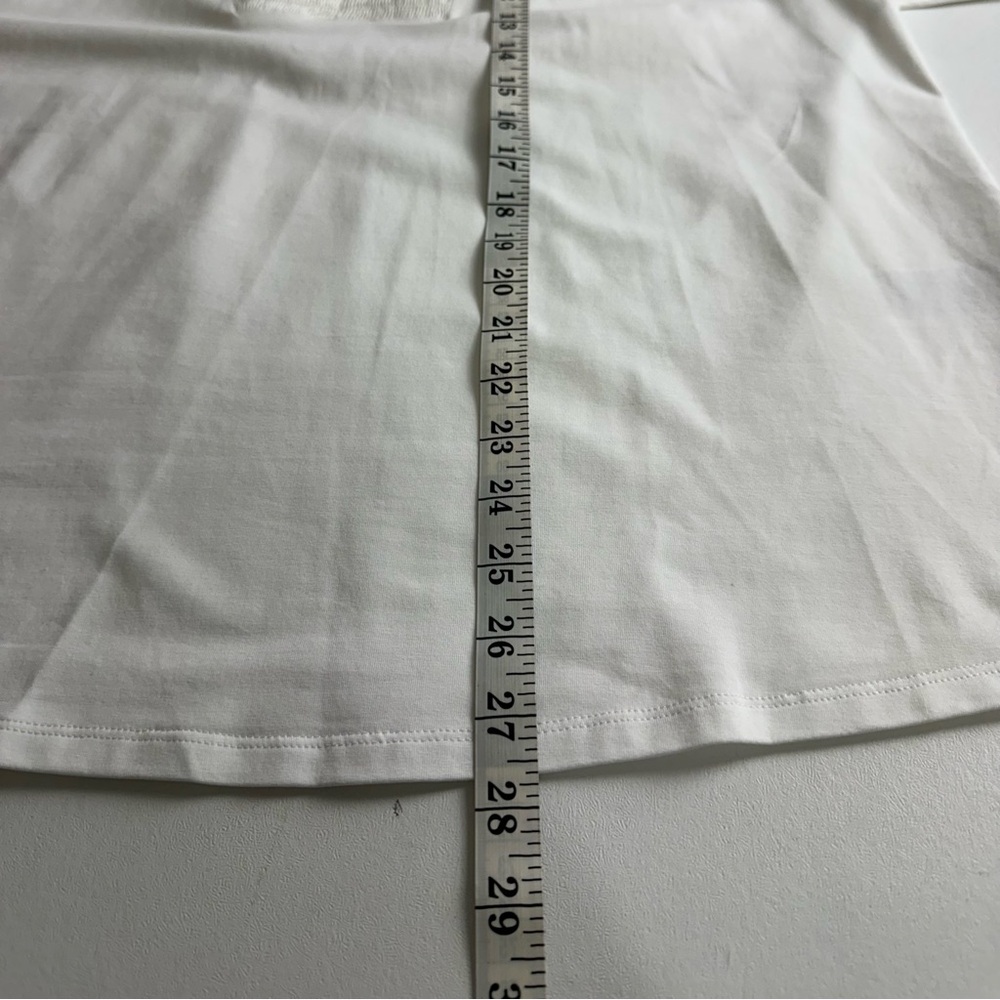 Chico’s size 3 (16) balloon, short sleeve blouse with smocked detail on front - Picture 7 of 12